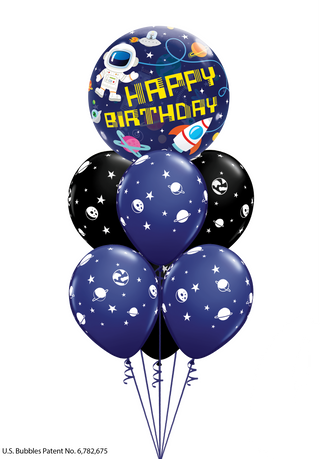 Balloon bouquet with Mylar topper and six (6) latex balloons (designs may vary).